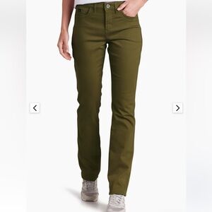 Kuhl Women's Kontour Straight Pants Olive size 8 Regular NWT